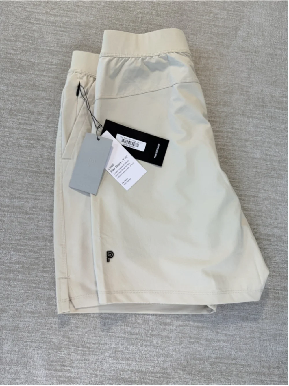 NWT Men’s Public Rec Flex Shorts Lined 7.5 Inseam 32 Sand Tan Gym Workout Active